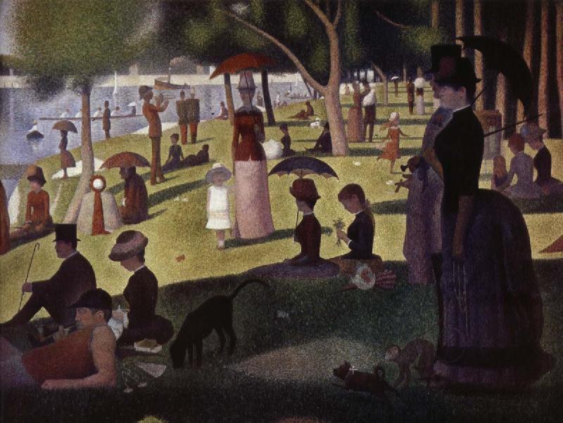 Georges Seurat en sondagseftermiddag pa on la grande jatte